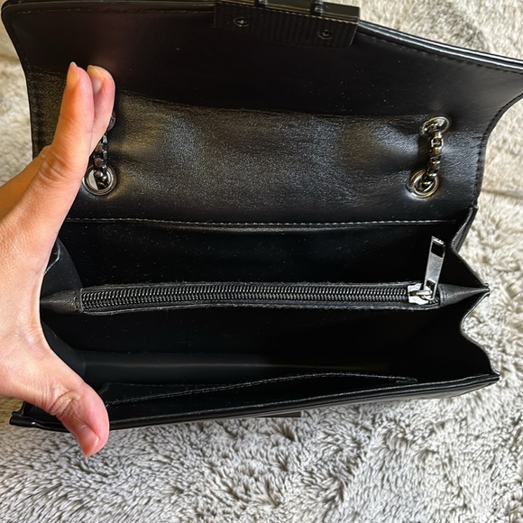 Studded Black Purse With Two Way Chain Strap - Picture 5 of 6